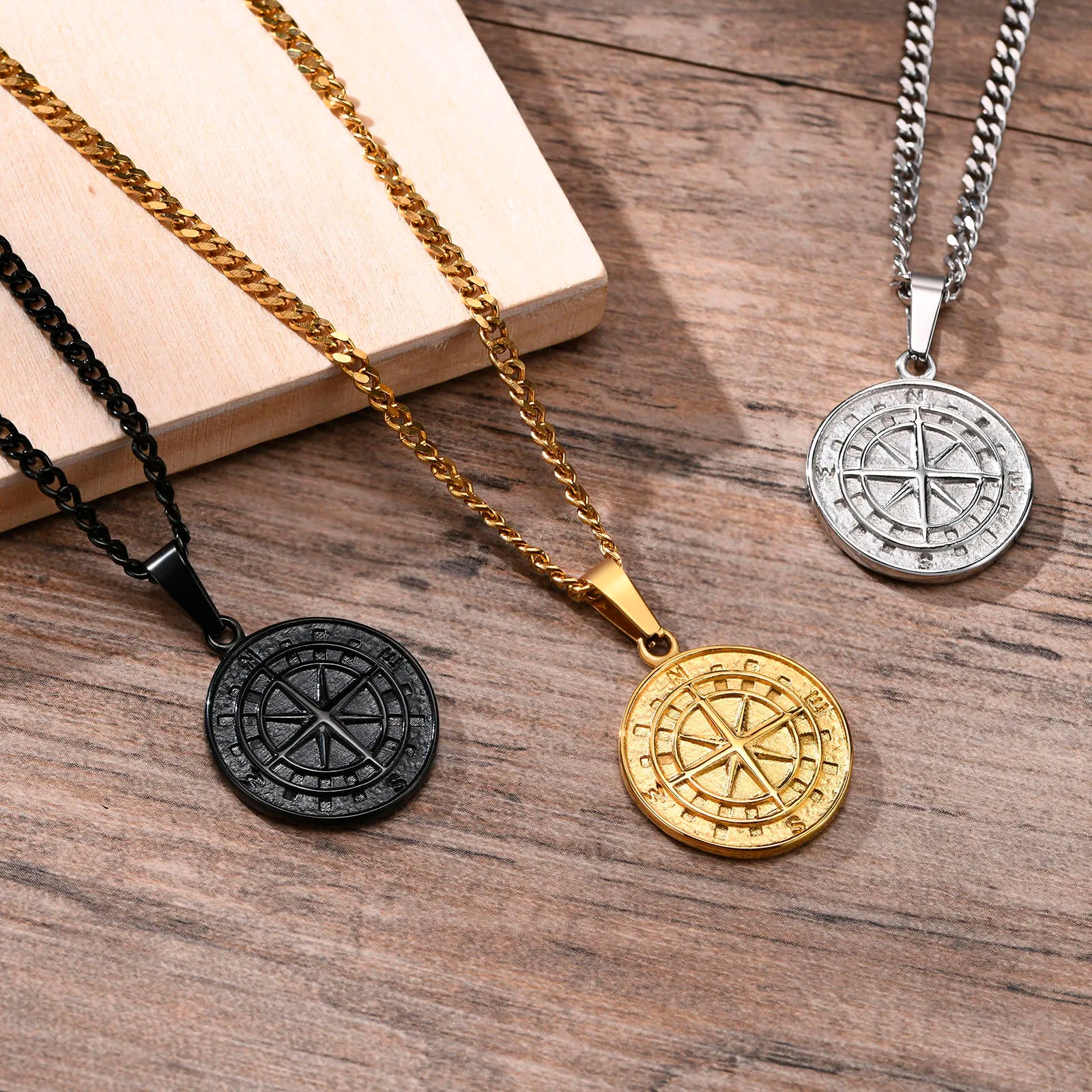 Gold Color Necklaces Stainless Steel