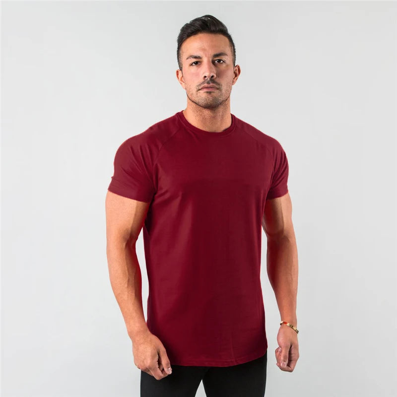 Plain Fitness Men's T-Shirt Short Sleeve