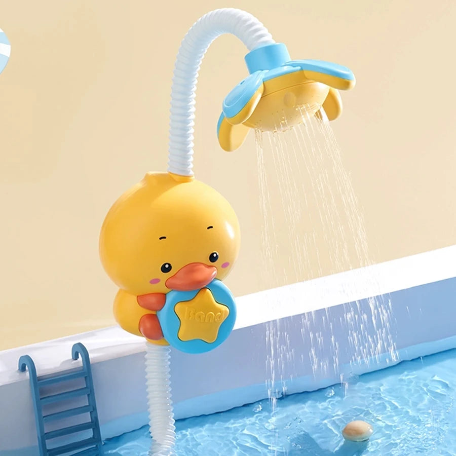 Baby Shower Toy with Water Spray - Duckling Flower Model
