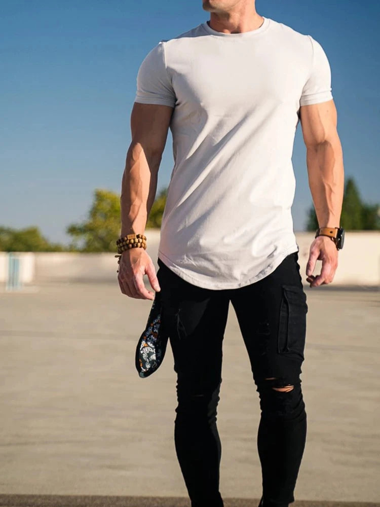 Fitness T-Shirt Men's Short Sleeve
