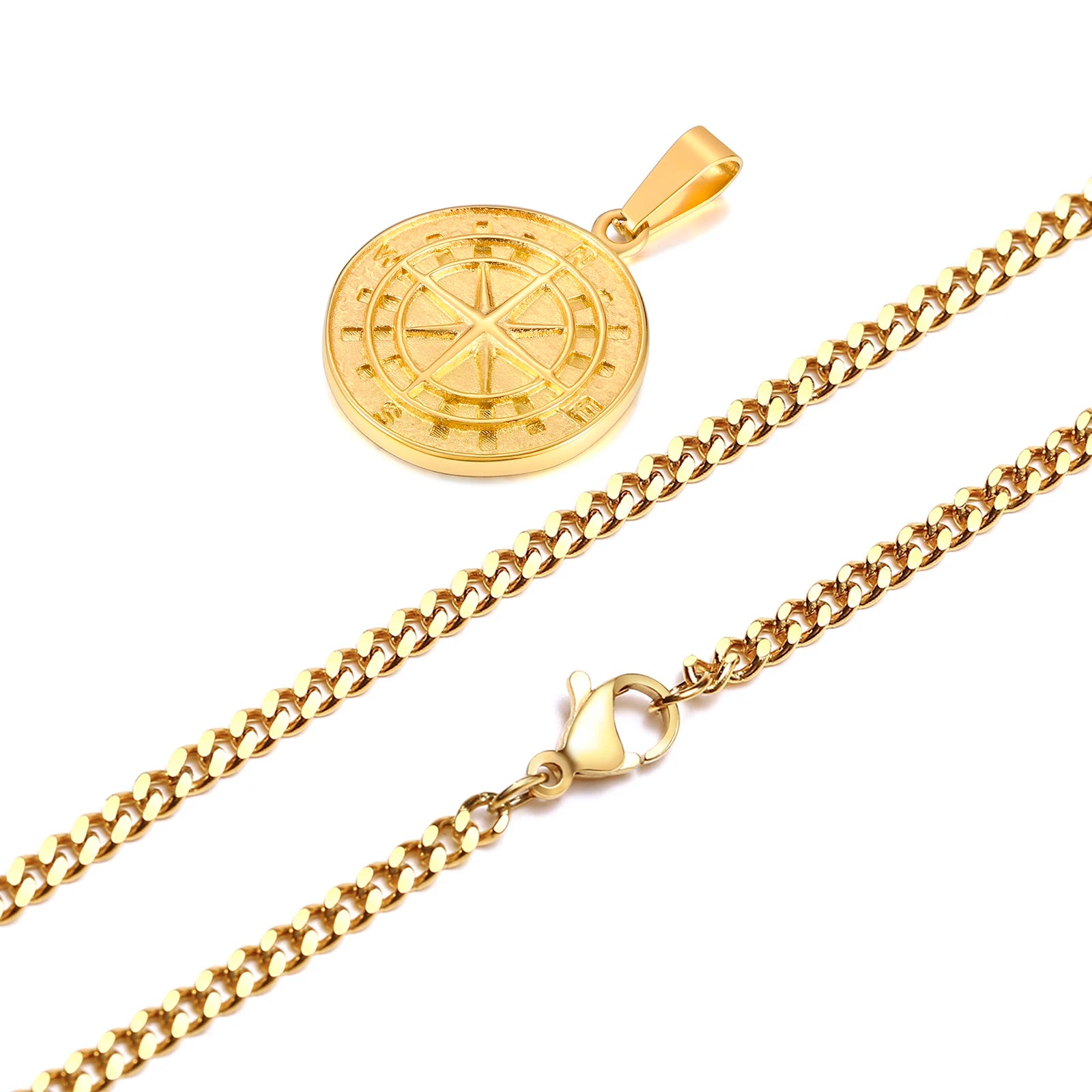 Gold Color Necklaces Stainless Steel