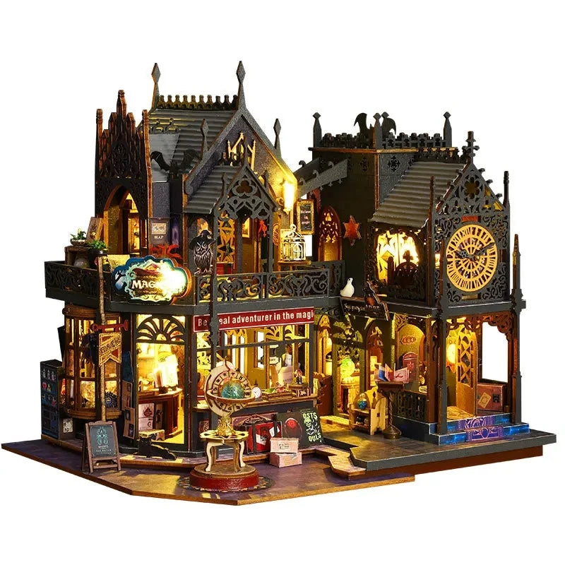 Doll House Wooden Case Miniature Furniture