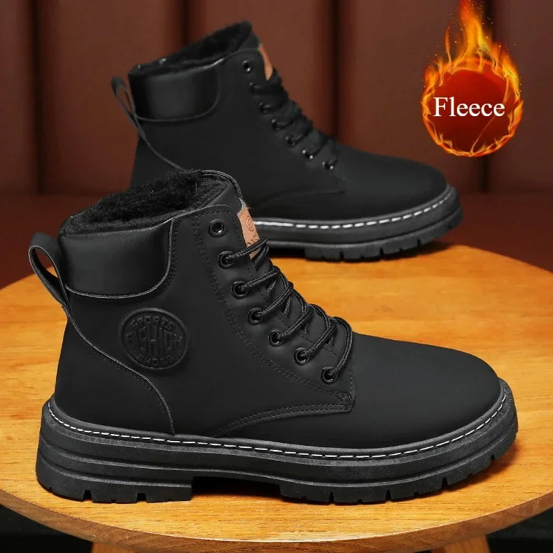 Winter Fur Ankel Boots Warm Waterproof Platform