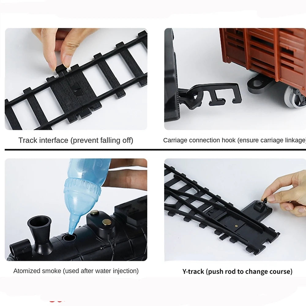 Remote Control Train Retro Steam Electric Speed Control