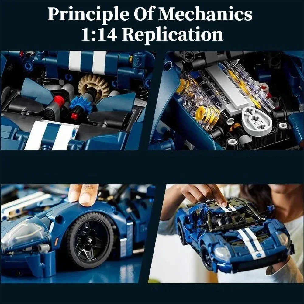 New Technical GT Speed Sport Car Building Blocks Racing 1466 Pieces