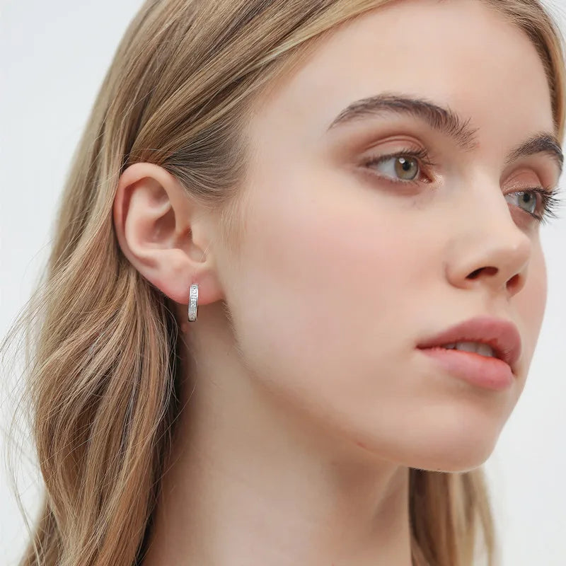 Silver Zircon Earrings