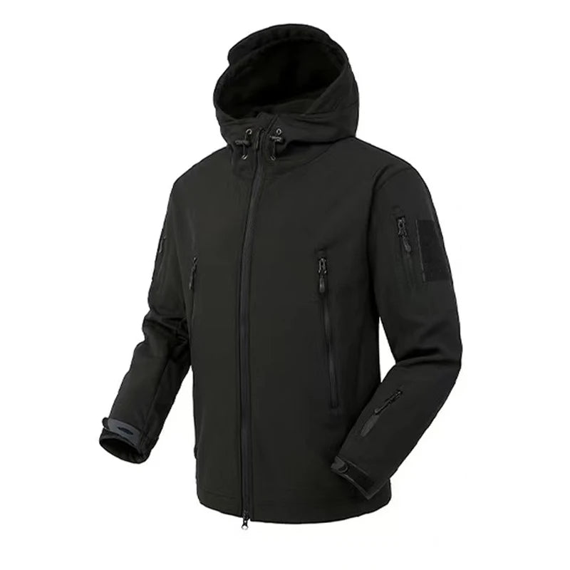 Fleece Waterproof Jacket with Hood