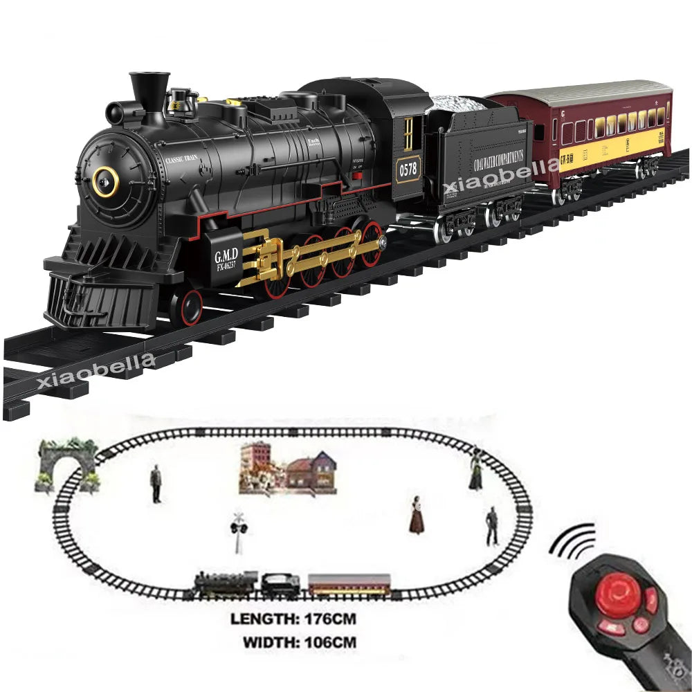 Remote Control Train Retro Steam Electric Speed Control