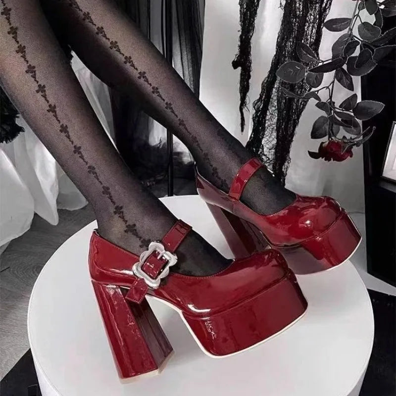 Super High Heel Shoes New Round