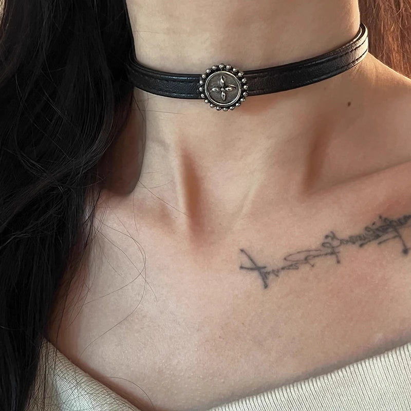 Vintage Leather Necklace for Women