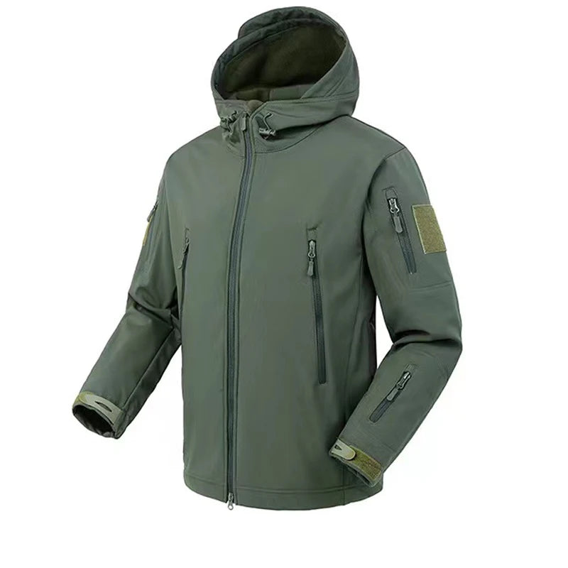 Fleece Waterproof Jacket with Hood
