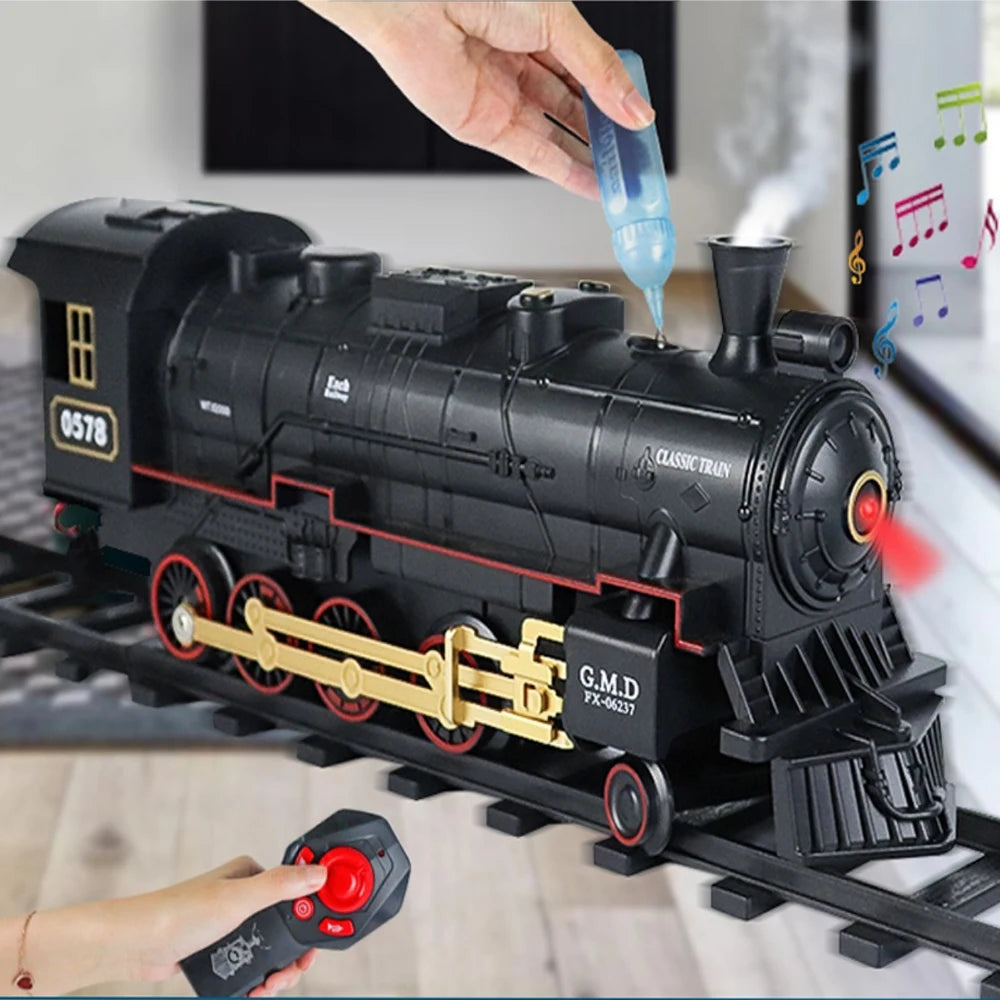 Remote Control Train Retro Steam Electric Speed Control
