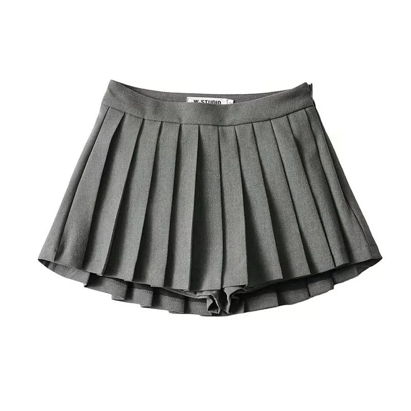 Pleated Skirt High Waist Summer Vintage