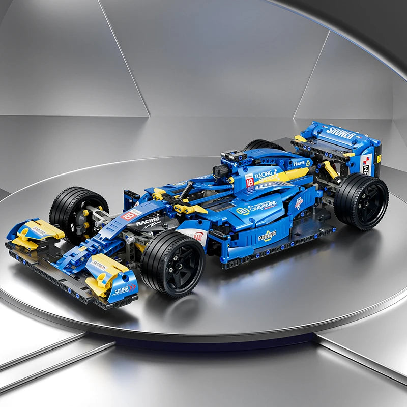 F1 Race Car Building Set with Remote Control 1137 Pieces