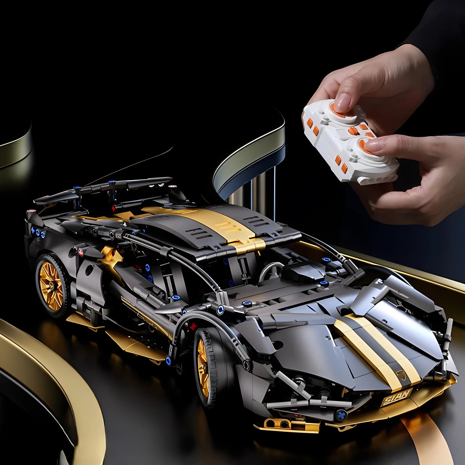 Technical Racing Sport Car Building Blocks 1280 Pieces