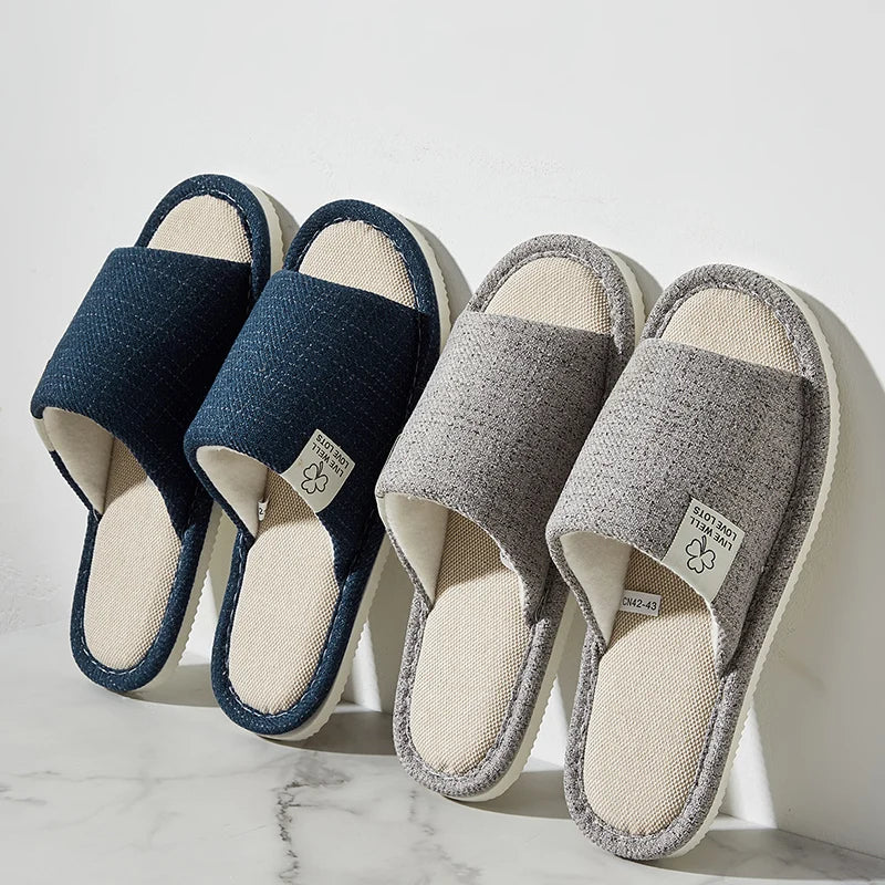 Home Linen Slippers For Men Comfortable