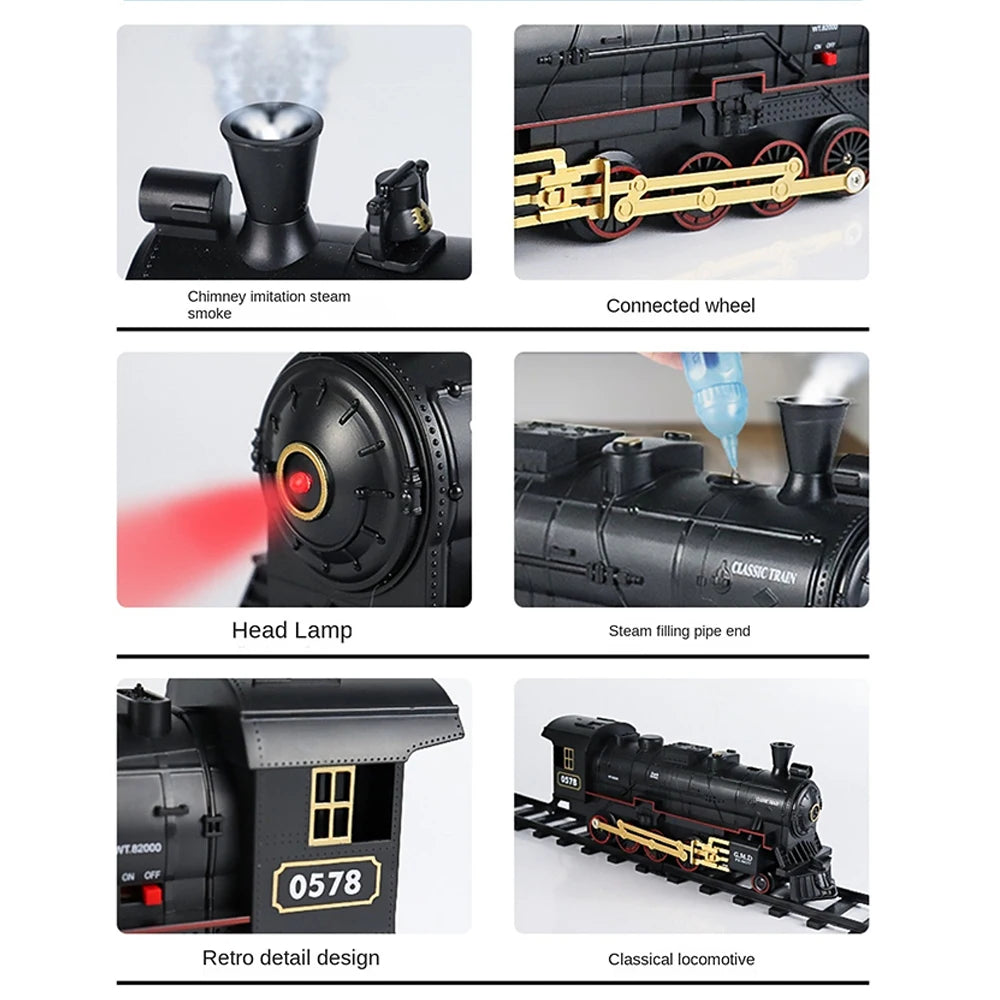 Remote Control Train Retro Steam Electric Speed Control