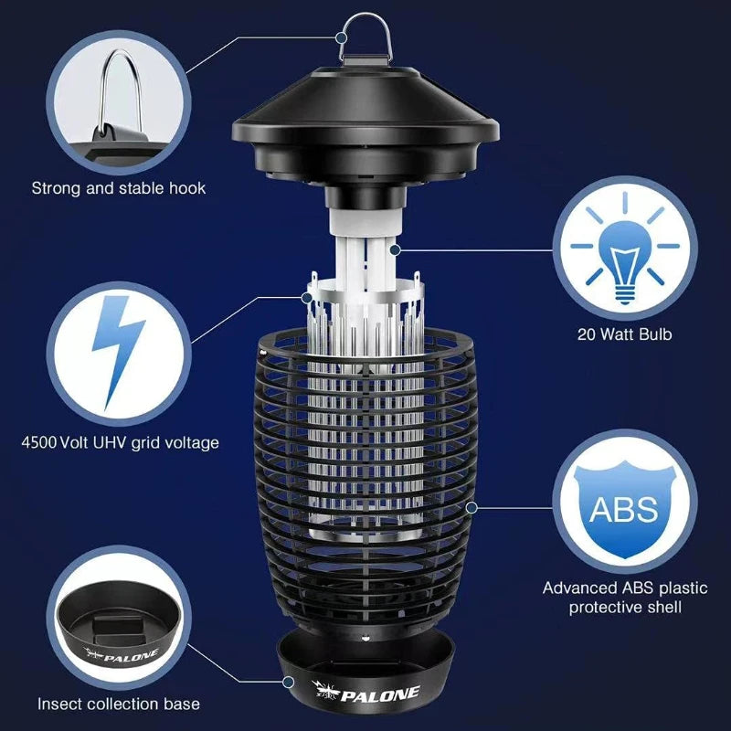 Mosquito Killer Outdoor Rainproof 4500V Electric Shock