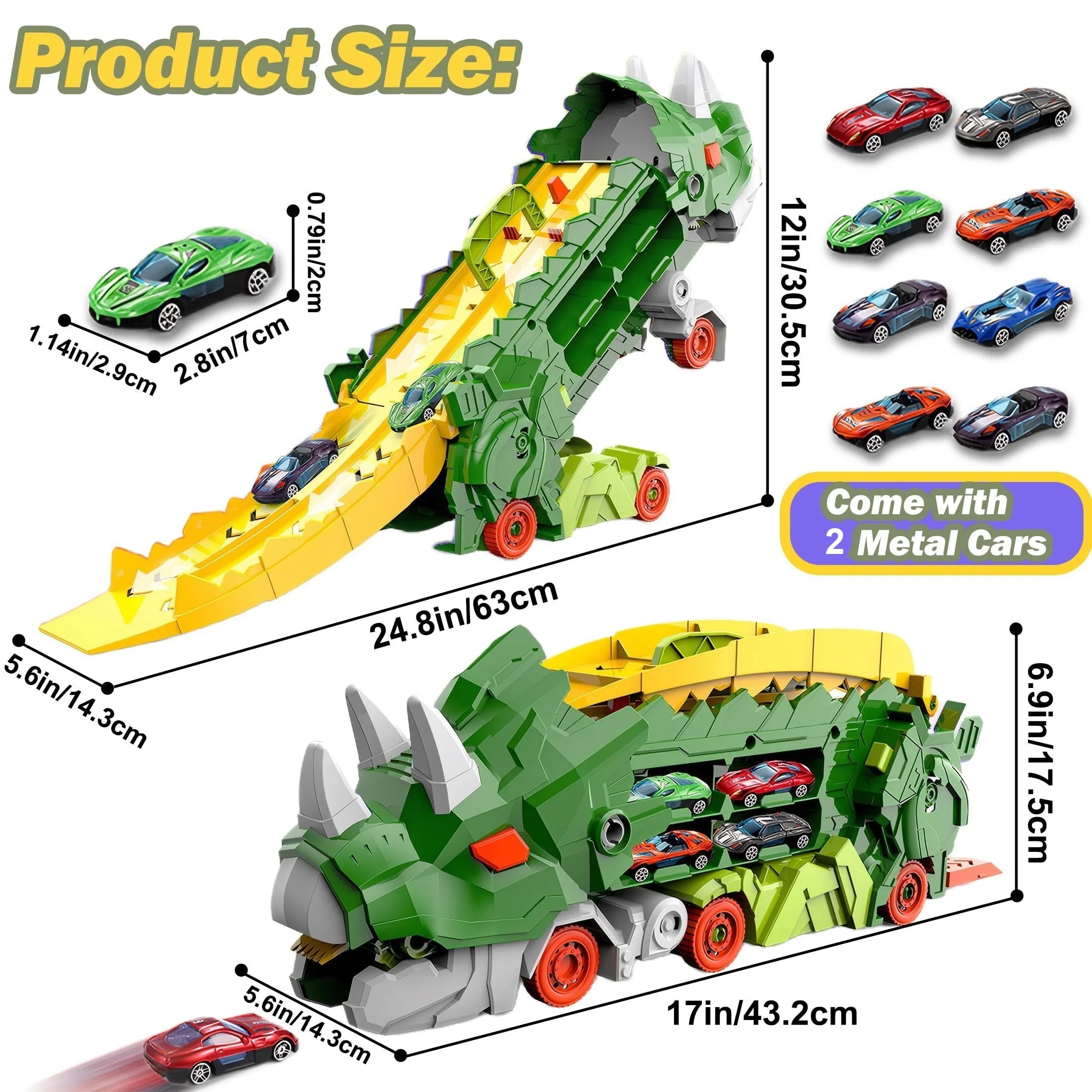 Folding Dinosaur Transporter Car