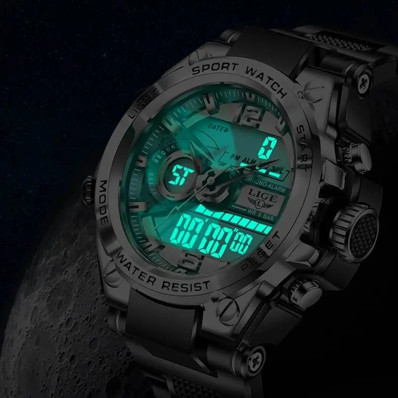 Military Watch Digital 50m Waterproof LED