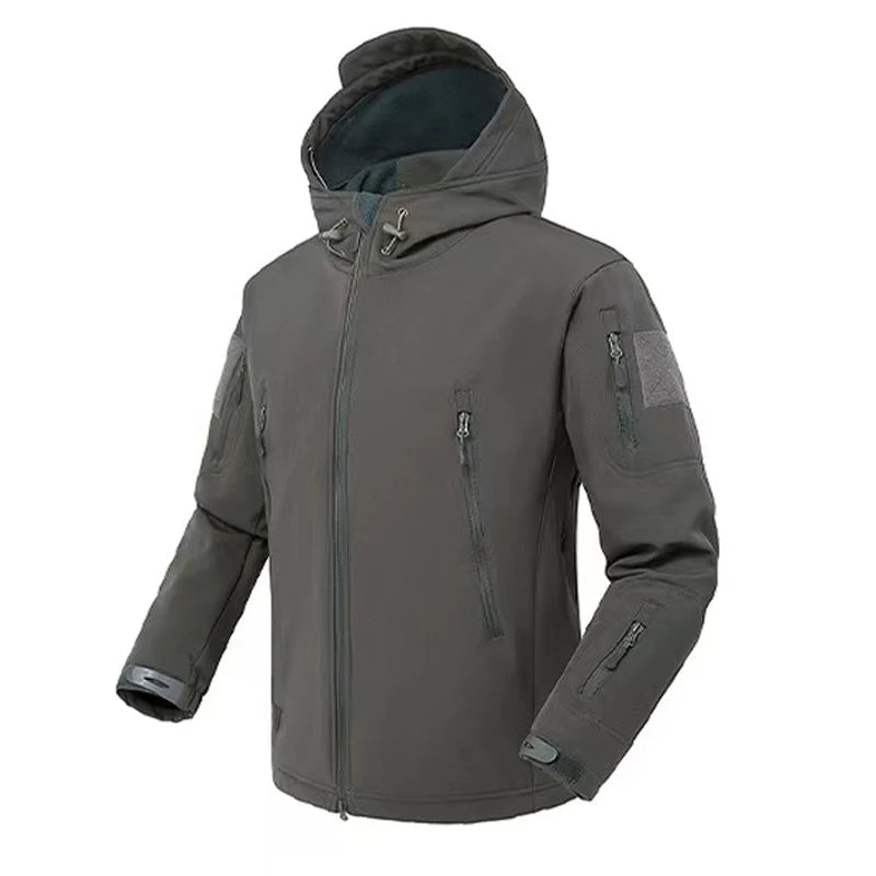 Fleece Waterproof Jacket with Hood