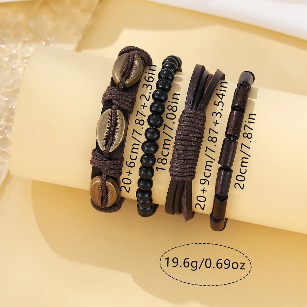 5 Pieces - Set Bracelet Watch For Men