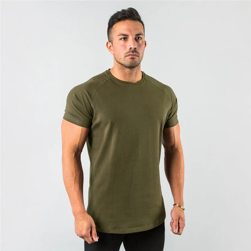 Plain Fitness Men's T-Shirt Short Sleeve