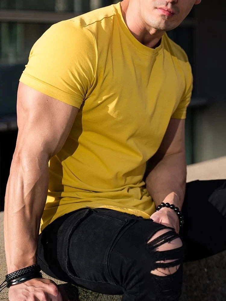 Fitness T-Shirt Men's Short Sleeve