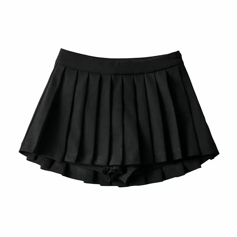 Pleated Skirt High Waist Summer Vintage