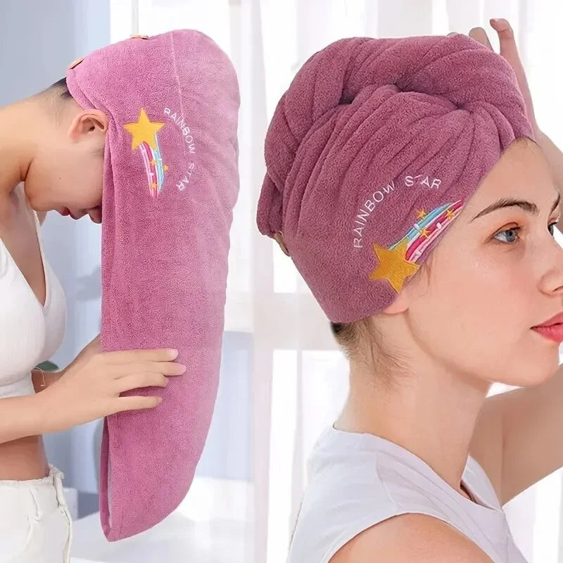 Soft Bathroom Head Towel - Dry Hair Towel