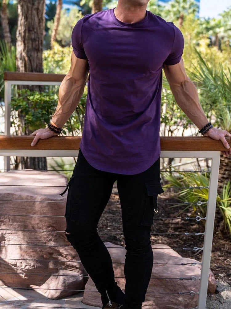 Fitness T-Shirt Men's Short Sleeve
