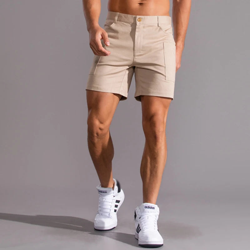 Men Breathable Cotton Running Shorts Quick Dry