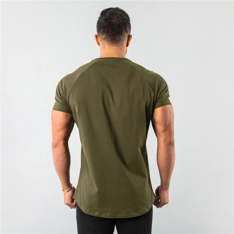 Plain Fitness Men's T-Shirt Short Sleeve