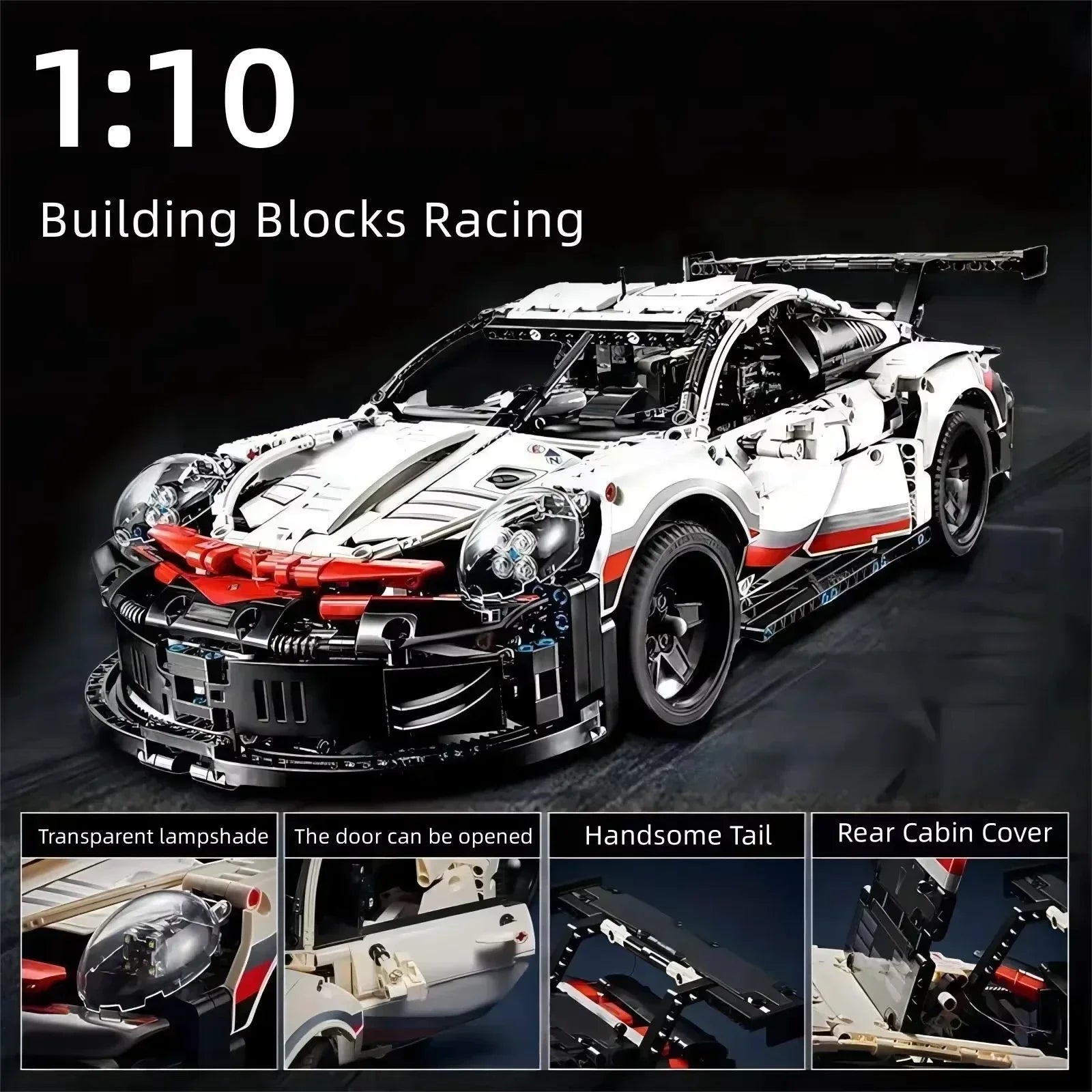 Sport Car New Model Block Building 1580 Pieces