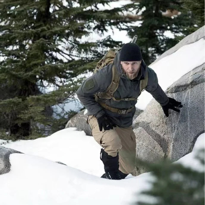 Fleece Waterproof Jacket with Hood