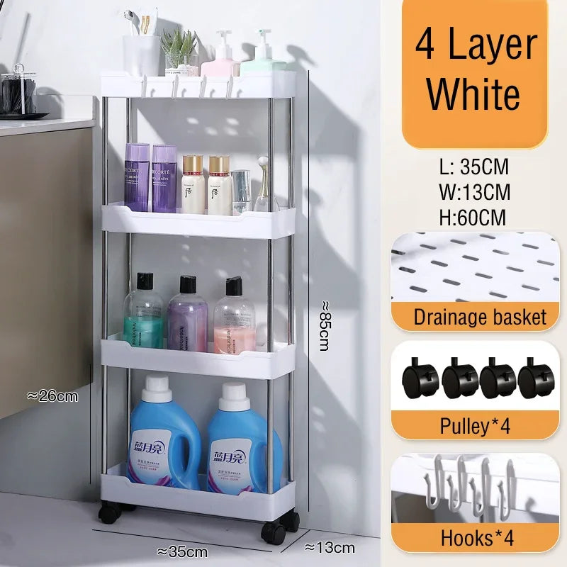 Bathroom Cabinet Organizer Storage Rack