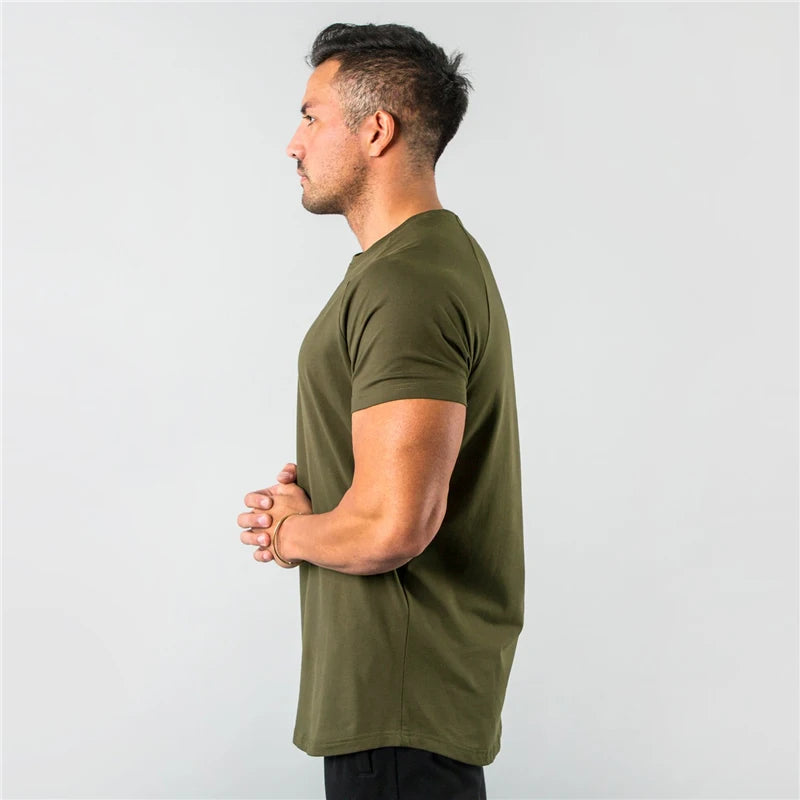 Plain Fitness Men's T-Shirt Short Sleeve