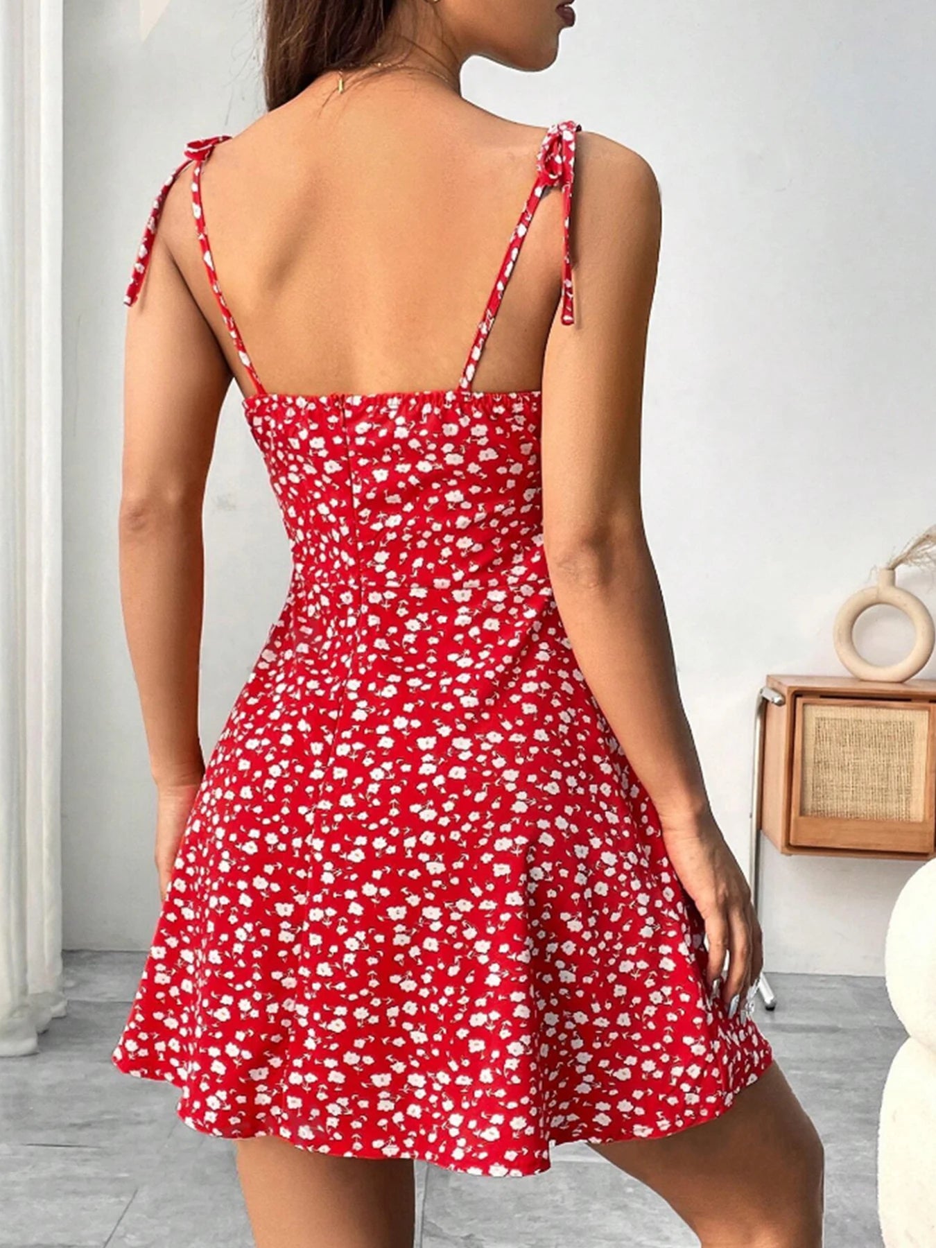 Floral Print Strap Dress