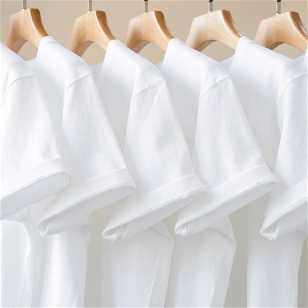 T-Shirt Summer Cotton Round Collar Short-Sleeve