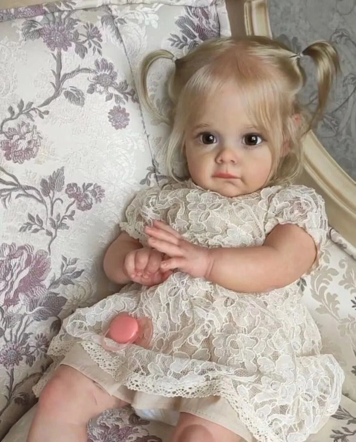 Collectible Art Doll 60CM Maggie Handmade High Quality Soft Silicone