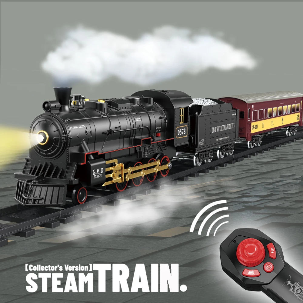 Remote Control Train Retro Steam Electric Speed Control