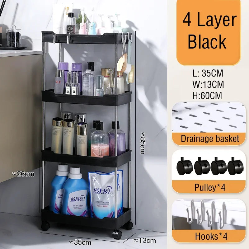 Bathroom Cabinet Organizer Storage Rack