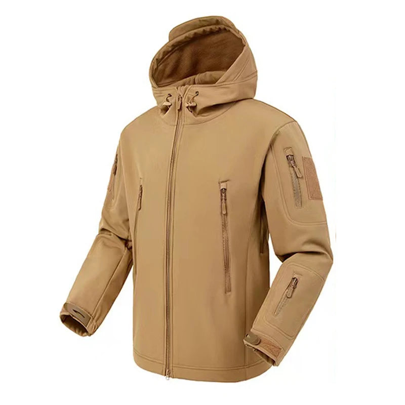 Fleece Waterproof Jacket with Hood