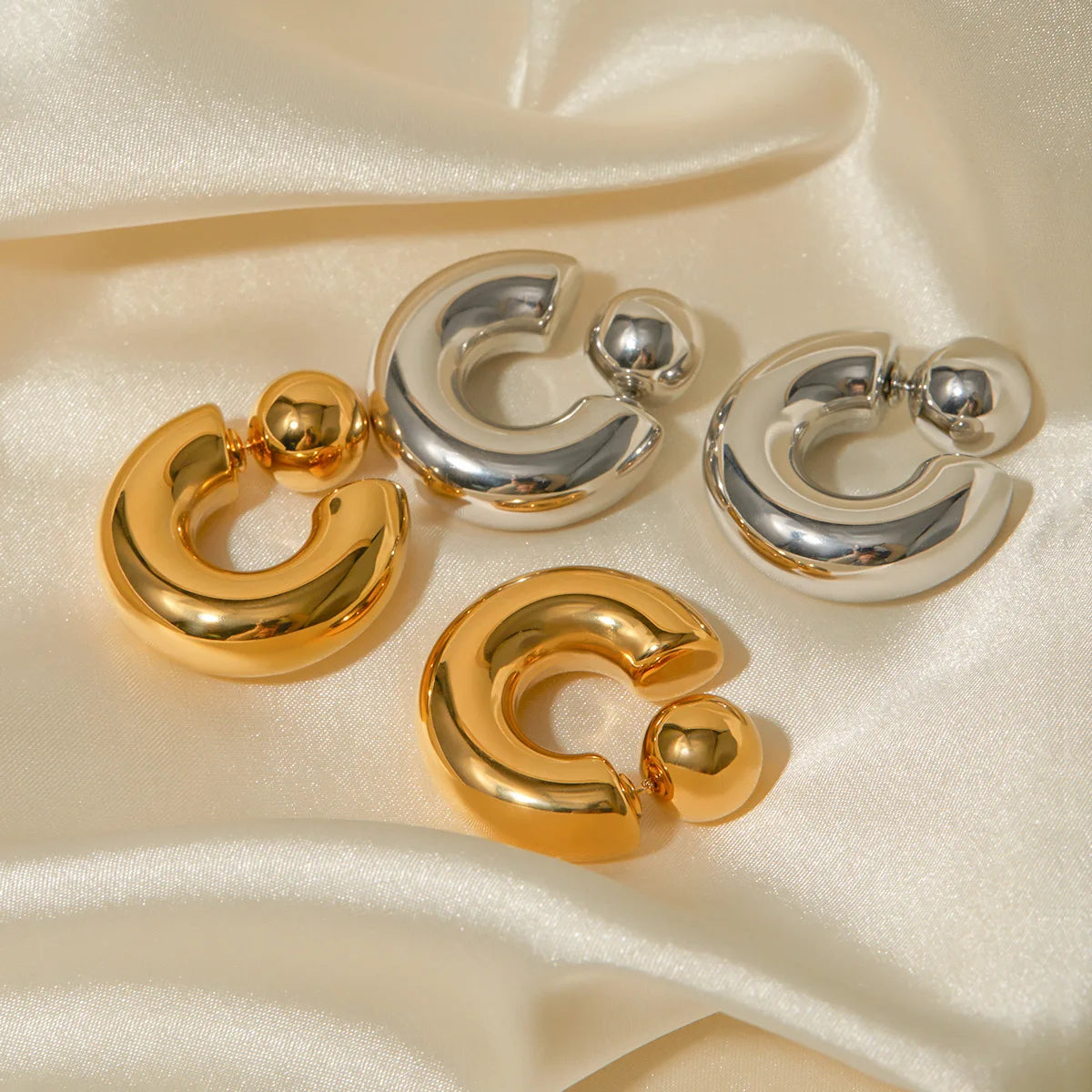 C-Shaped Earrings
