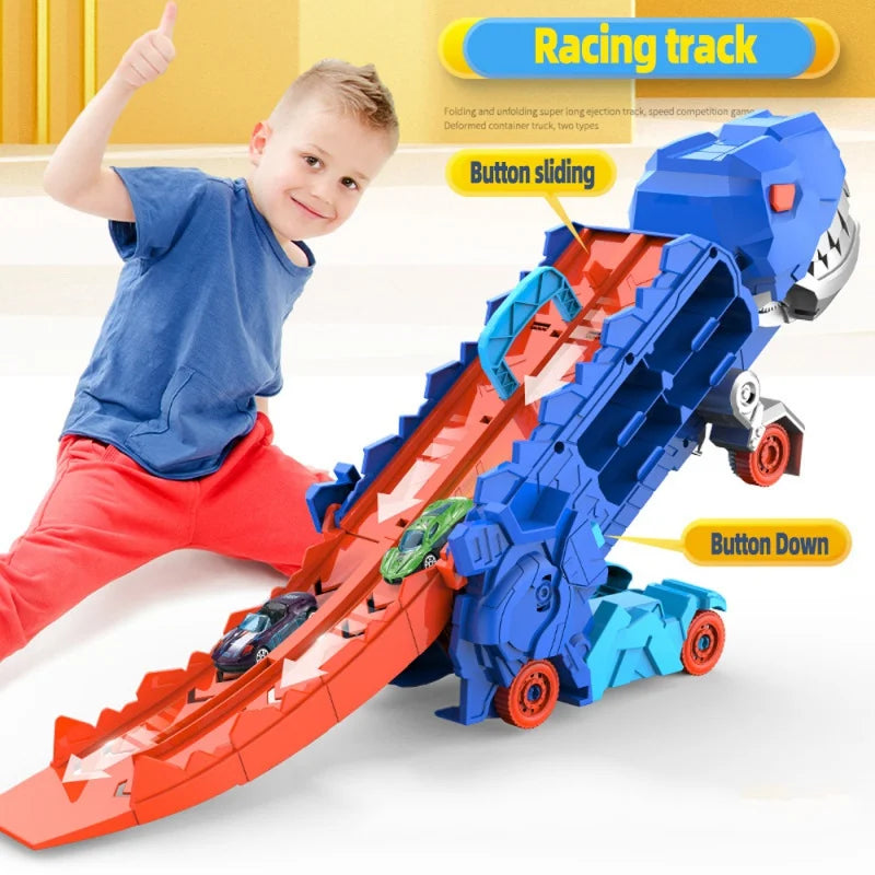 Folding Dinosaur Transporter Car