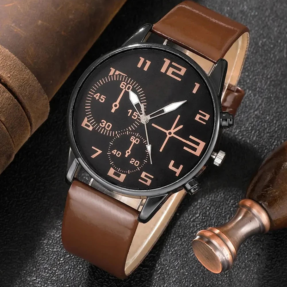5 Pieces - Set Bracelet Watch For Men