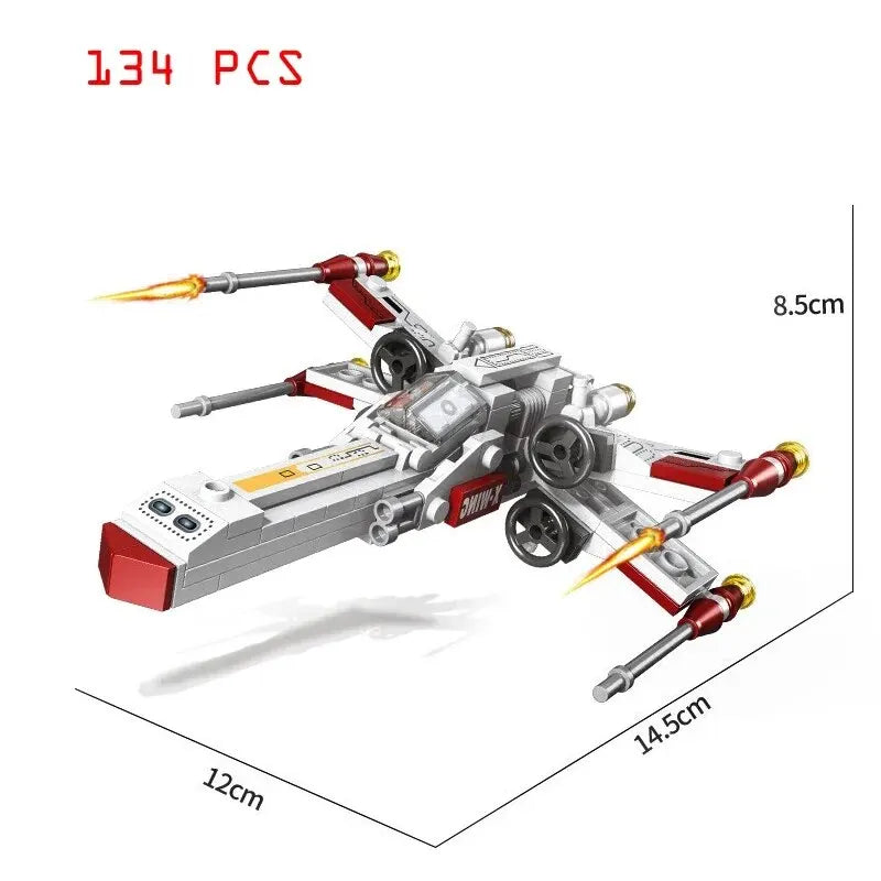 X Wing Fighter Building Blocks Model 134 Pieces