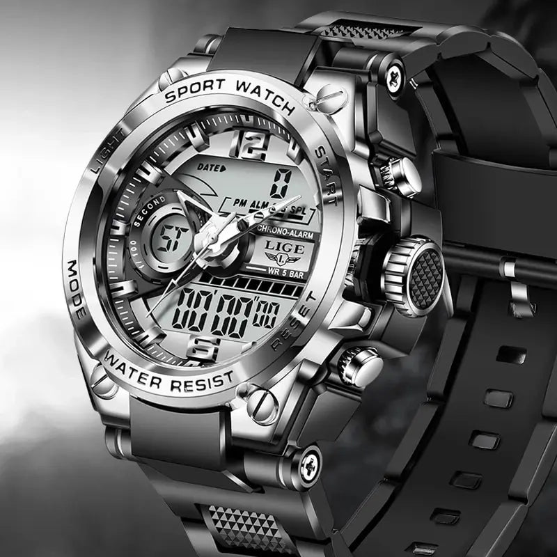 Military Watch Digital 50m Waterproof LED