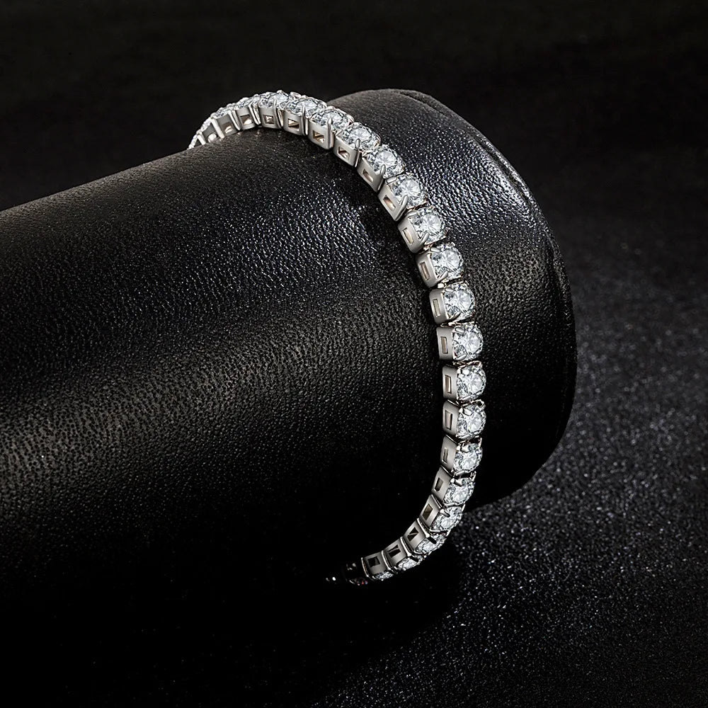Sterling Silver Bracelet Zirconia