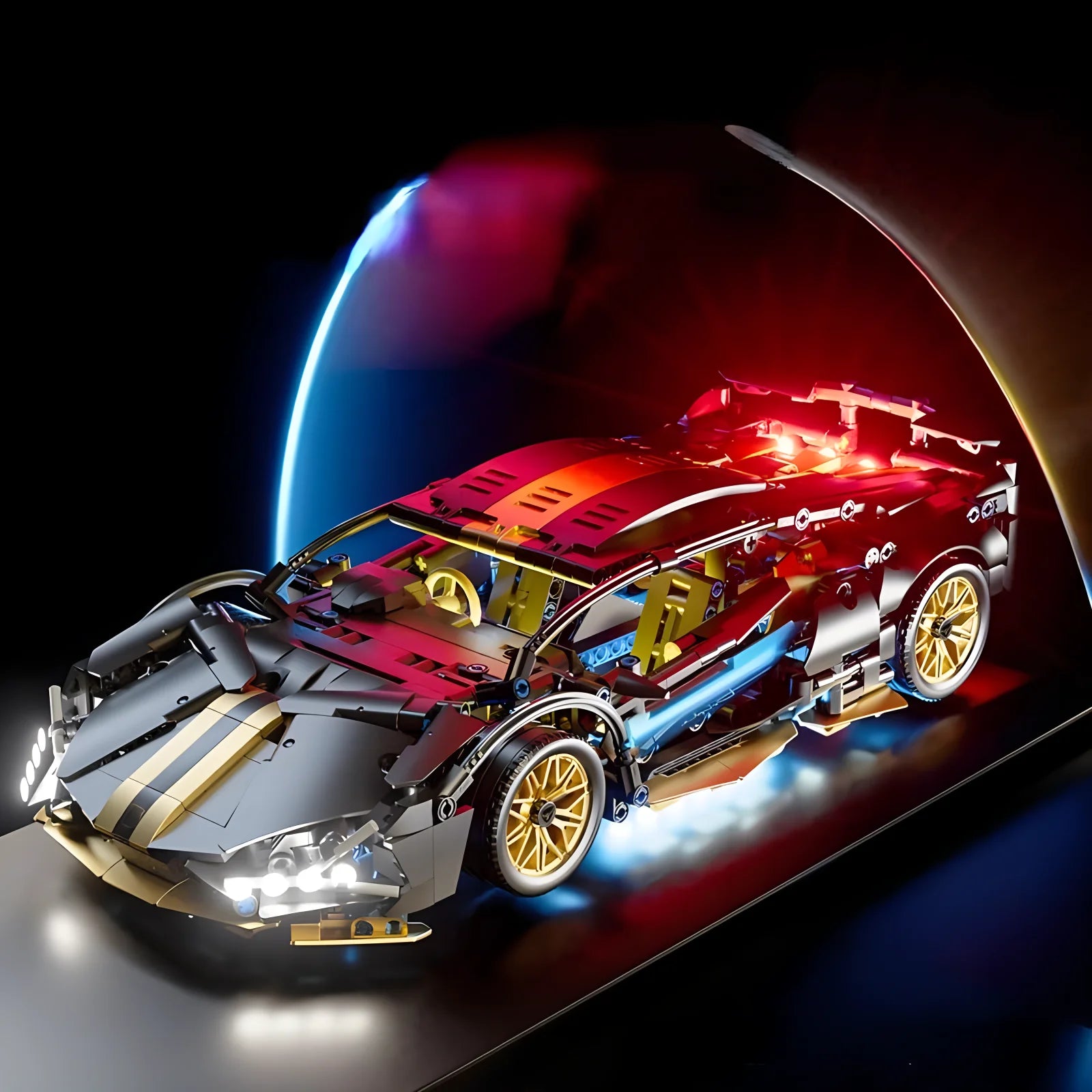 Technical Racing Sport Car Building Blocks 1280 Pieces